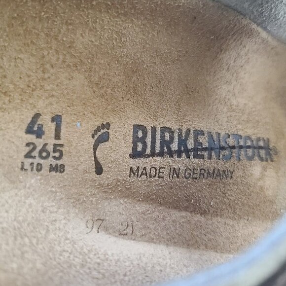 Birkenstock Uji Nubuck Suede Sandals Adjustable Sz US 10 EU 41 Beige Womens NWOB - Picture 2 of 9